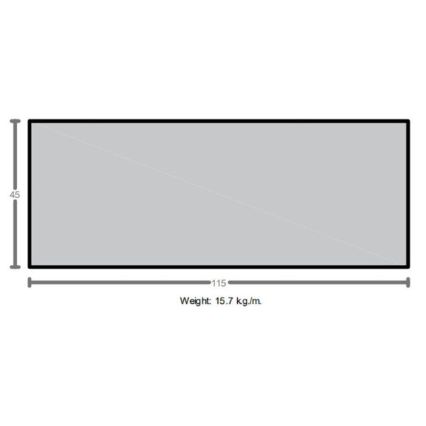 پروفیل تسمه آلومینیوم 45×115