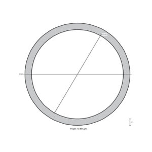 لوله به قطر خارجی 160mm و ضخامت 10mm