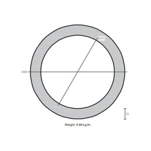 لوله به قطر خارجی 90mm و ضخامت 10mm