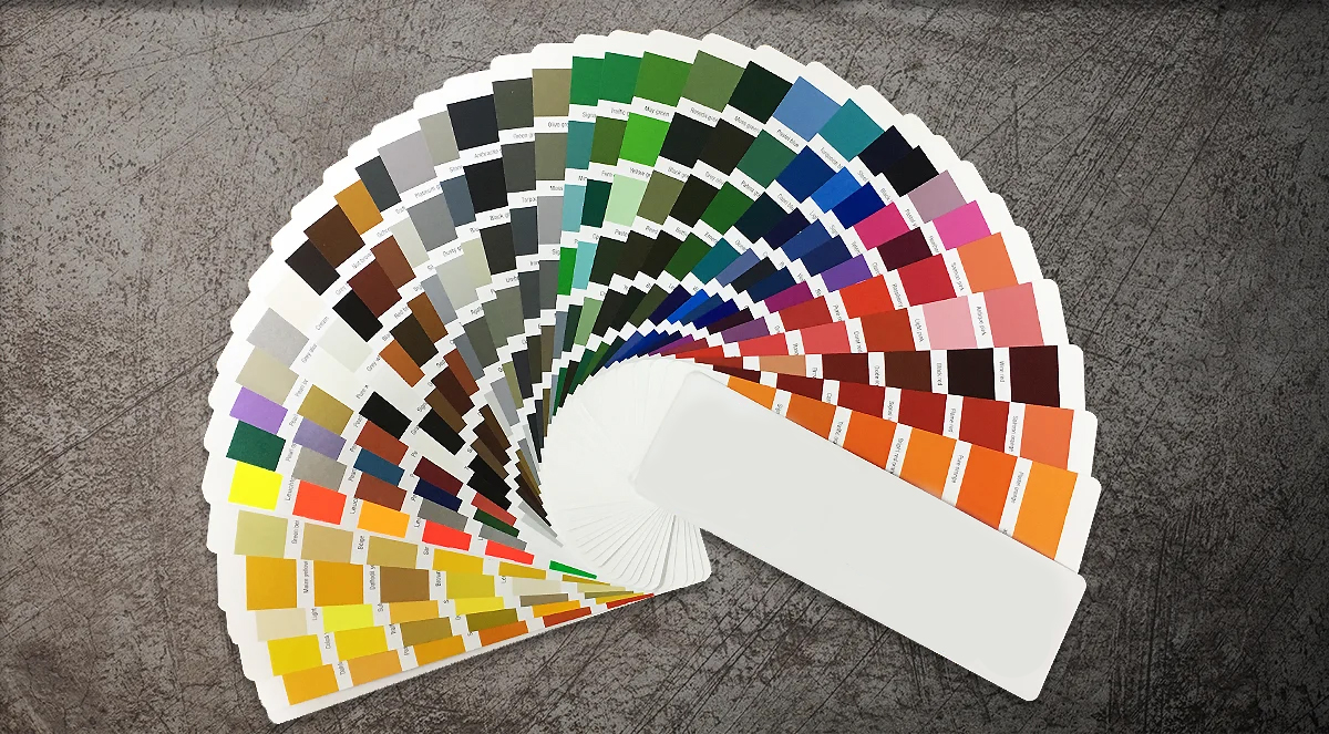 رال رنگ (RAL) و طیف بی‌نهایت پوشش‌های پودری الکترواستاتیک پکاشیمی